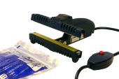 Futura Portable 150 C Heißsiegelzange mit geriffelten Heizschienen 10 mm für Aluverbundfolie